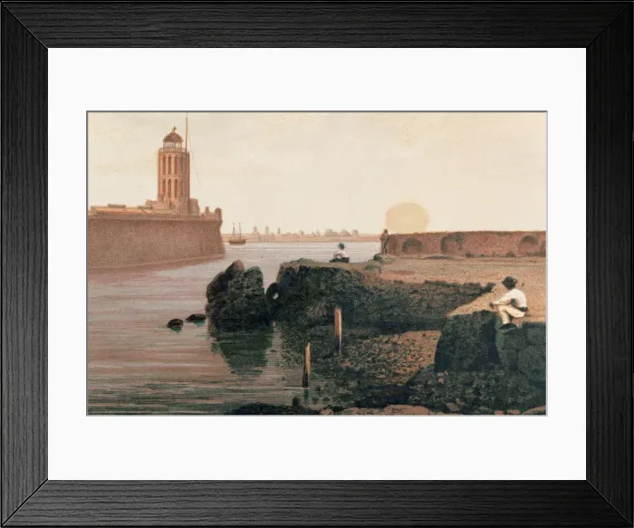 Framed Print : History of Mexico. Veracruz and Fort of St John of Ulloa Framed Print : History of Mexico. Veracruz and Fort of St John of Ulloa