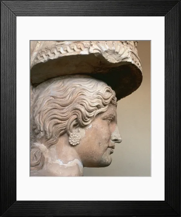 Framed Print : Demeter. Goddess of the harvest. Sculpture. Museum of Eleusis. Greece Framed Print : Demeter. Goddess of the harvest. Sculpture. Museum of Eleusis. Greece
