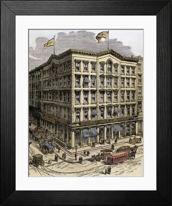 Framed Print : USA. New York. Frank Leslies Publishing House Framed Print : USA. New York. Frank Leslies Publishing House