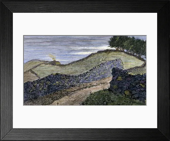 Framed Print : Industrial Revolution. Enclousure Framed Print : Industrial Revolution. Enclousure
