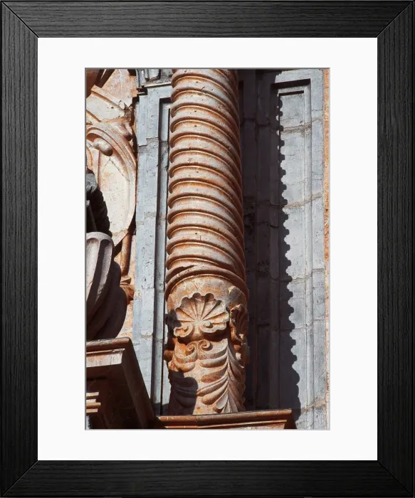 Framed Print : Solomonic column. Santisima y Vera Cruz Sanctuary. Caravaca Framed Print : Solomonic column. Santisima y Vera Cruz Sanctuary. Caravaca