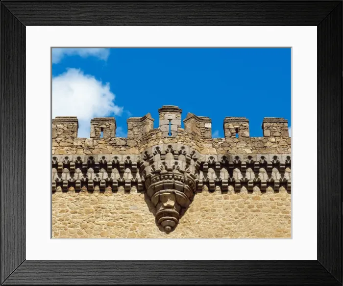 Framed Print : Spain. Community of Madrid. Manzanares el Real. Royal Castle