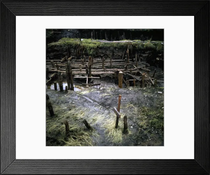 Framed Print : Ruins of a prehistoric house built on stilts. Italy Framed Print : Ruins of a prehistoric house built on stilts. Italy
