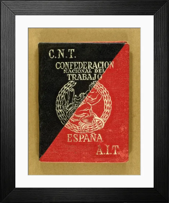 Framed Print : Card of National Confederation Labour Framed Print : Card of National Confederation Labour
