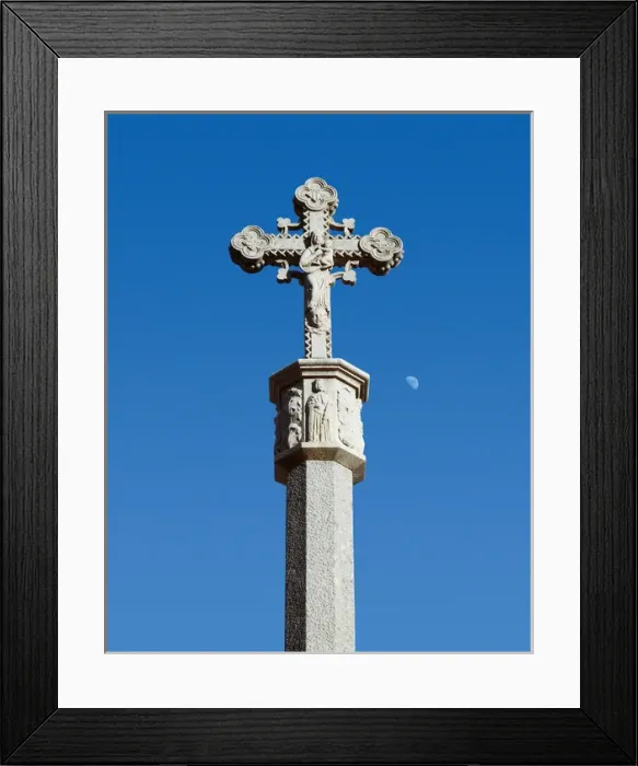 Framed Print : Spain. Catalonia. Poblet Monastery. Cross Framed Print : Spain. Catalonia. Poblet Monastery. Cross