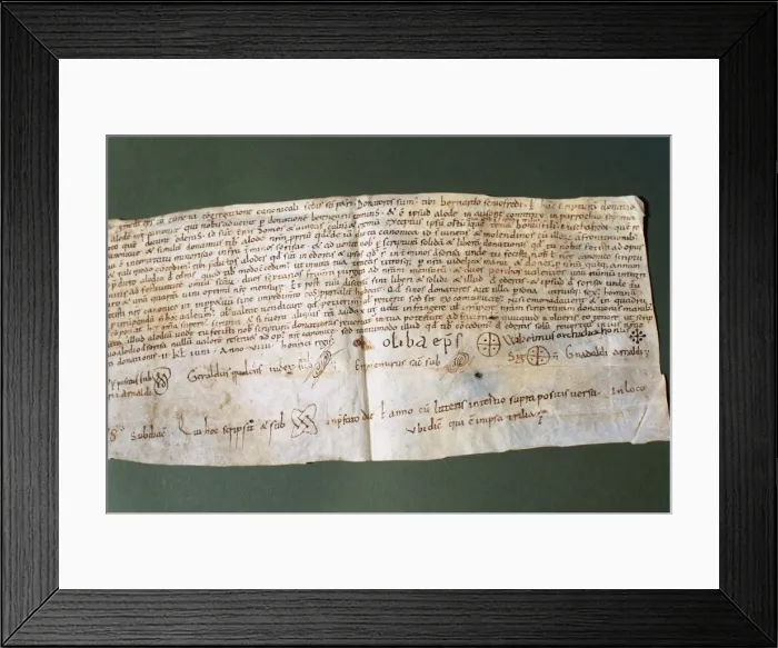 Framed Print : Abbot Oliba manuscript Framed Print : Abbot Oliba manuscript
