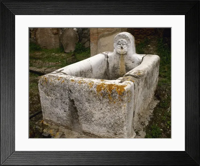 Framed Print : Public fountain. Herculaneum Framed Print : Public fountain. Herculaneum