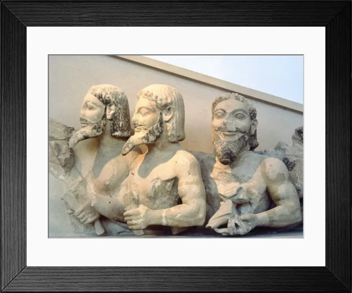 Framed Print : Triple-bodied Monster, know as Bluebeard Framed Print : Triple-bodied Monster, know as Bluebeard