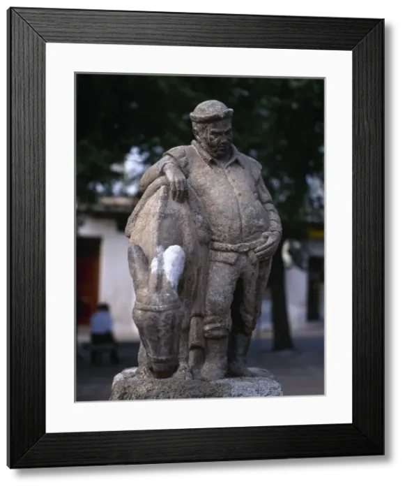 Framed Print : Sancho Panza. Statue Framed Print : Sancho Panza. Statue