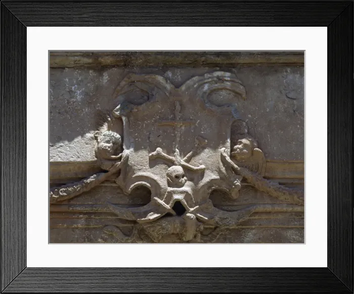 Framed Print : Shield. House of Inquisition. Spain Framed Print : Shield. House of Inquisition. Spain
