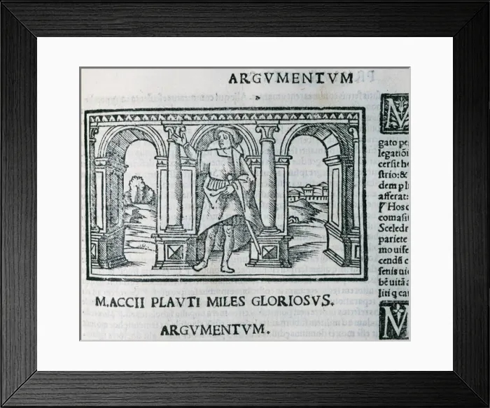 Framed Print : Titus Maccius Plautus Framed Print : Titus Maccius Plautus