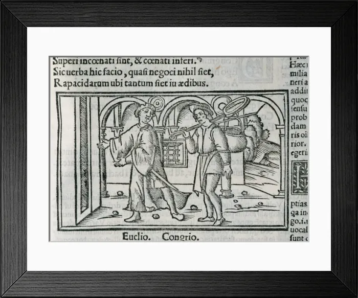 Framed Print : Titus Maccius Plautus Framed Print : Titus Maccius Plautus