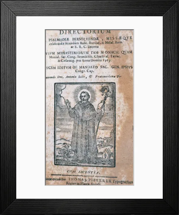 Framed Print : Antonio Soler (1729-1783) Framed Print : Antonio Soler (1729-1783)
