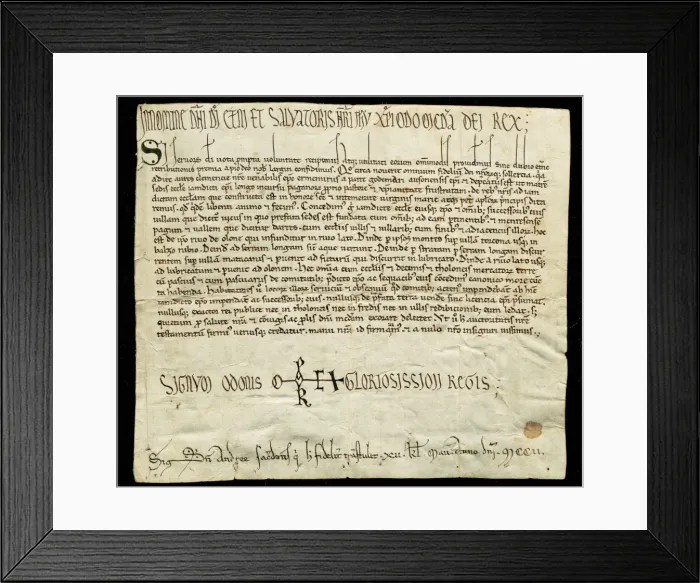 Framed Print : Odo of France (860-898A?a?A?a?)