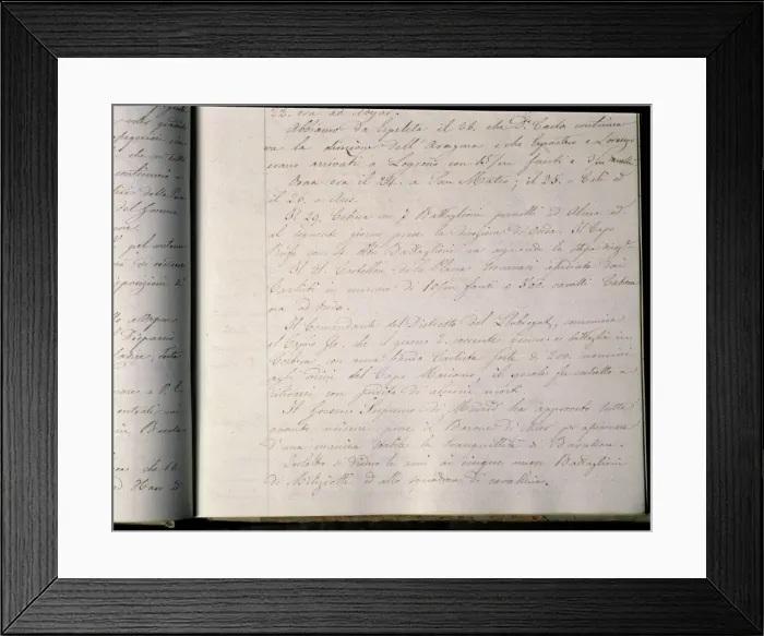 Framed Print : Letter from the Consulate of Naples in Barcelona Framed Print : Letter from the Consulate of Naples in Barcelona
