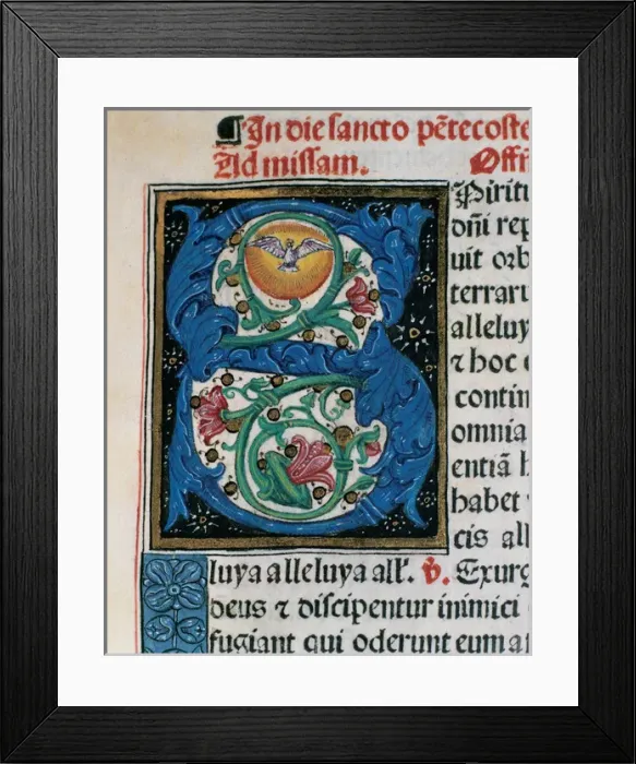 Framed Print : Initial. Missal Framed Print : Initial. Missal