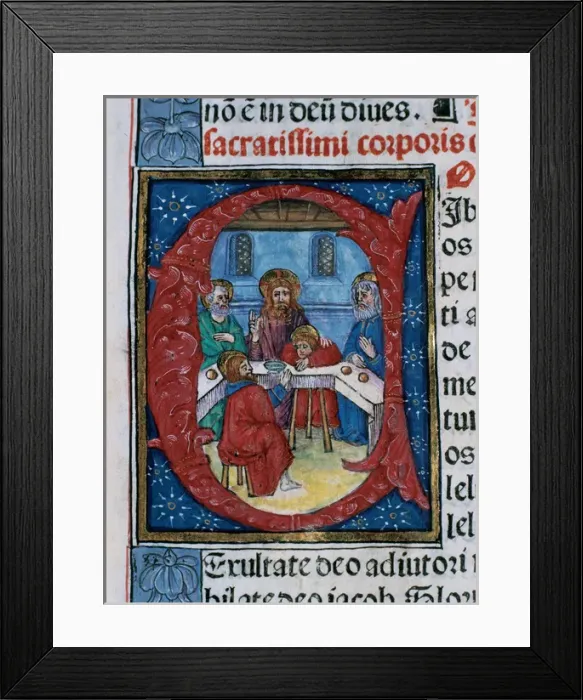Framed Print : Initial. Missal Framed Print : Initial. Missal