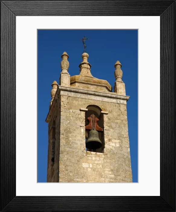 Framed Print : Portugal. Loule. Bell tower of Saint Clement church Framed Print : Portugal. Loule. Bell tower of Saint Clement church