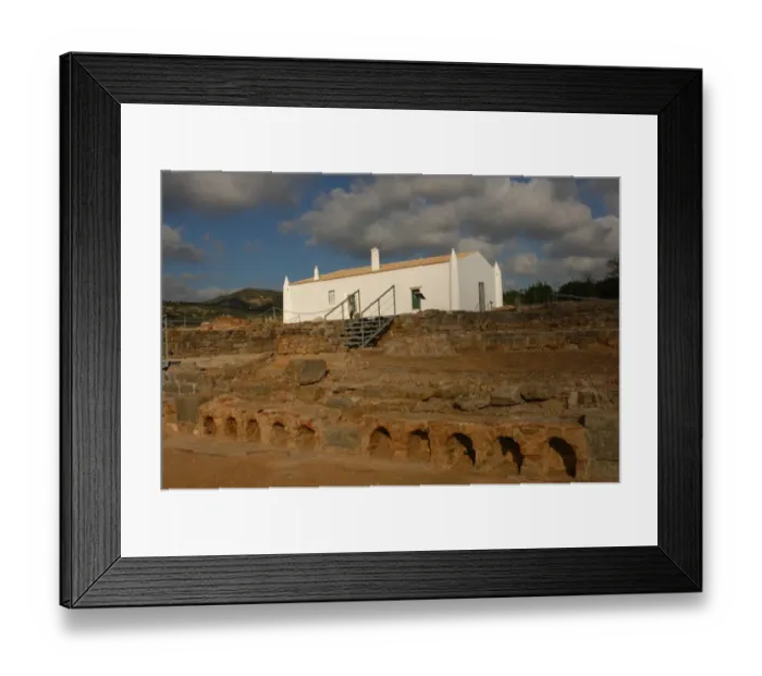 Framed Print : Milreu ruins. Roman Villa (1st - 4th century A. D. ). Estoi. A Framed Print : Milreu ruins. Roman Villa (1st - 4th century A. D. ). Estoi. A