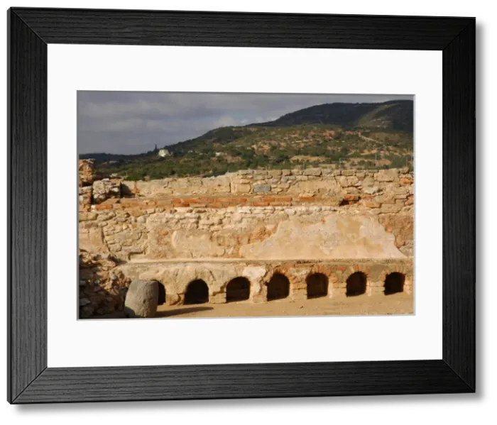 Framed Print : Milreu ruins. Roman Villa (1st - 4th century A. D. ). Estoi. A Framed Print : Milreu ruins. Roman Villa (1st - 4th century A. D. ). Estoi. A