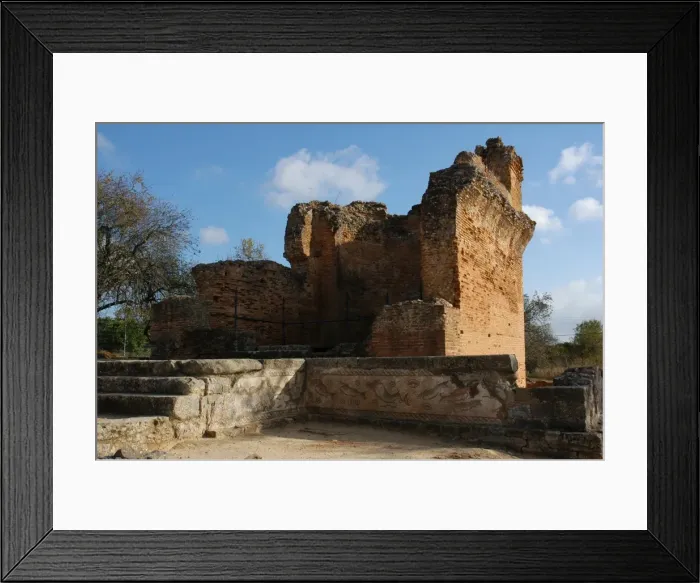 Framed Print : Milreu ruins. Roman Villa (1st - 4th century A. D. ). Estoi. A Framed Print : Milreu ruins. Roman Villa (1st - 4th century A. D. ). Estoi. A