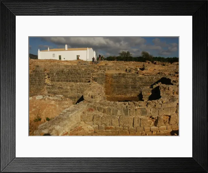 Framed Print : Milreu ruins. Roman Villa (1st - 4th century A. D. ). Estoi. A Framed Print : Milreu ruins. Roman Villa (1st - 4th century A. D. ). Estoi. A
