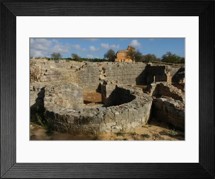 Framed Print : Milreu ruins. Roman Villa (1st - 4th century A. C. ). Estoi. A Framed Print : Milreu ruins. Roman Villa (1st - 4th century A. C. ). Estoi. A
