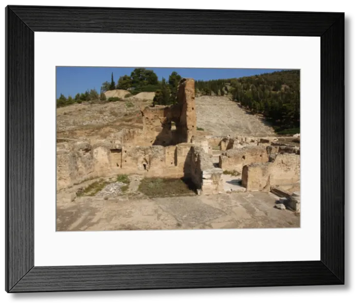 Framed Print : Greece. Argos. Roman Baths and Theatre Framed Print : Greece. Argos. Roman Baths and Theatre