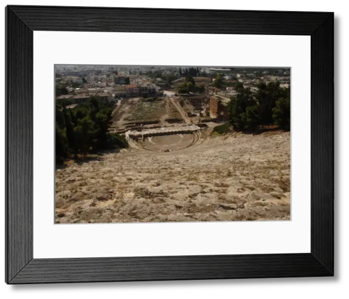 Framed Print : Greece. Argos. Greco-Roman Theatre Framed Print : Greece. Argos. Greco-Roman Theatre