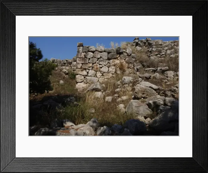 Framed Print : Greece. Tiryns. Cyclopean wall Framed Print : Greece. Tiryns. Cyclopean wall