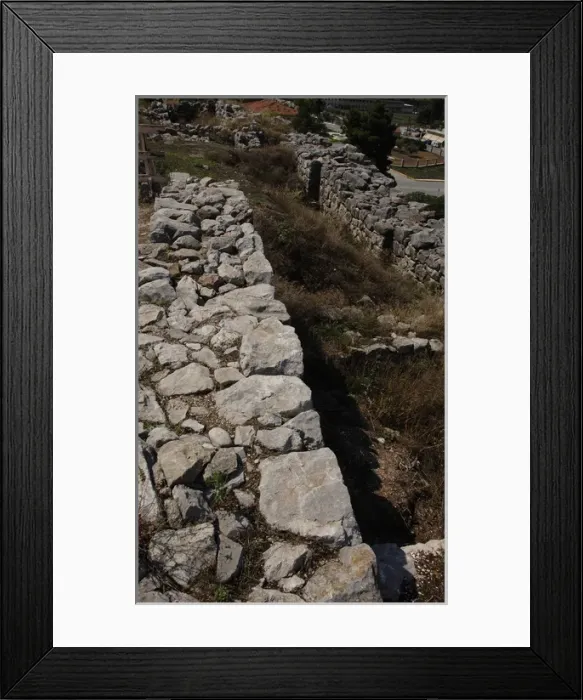 Framed Print : Greece. Tiryns. Cyclopean wall Framed Print : Greece. Tiryns. Cyclopean wall
