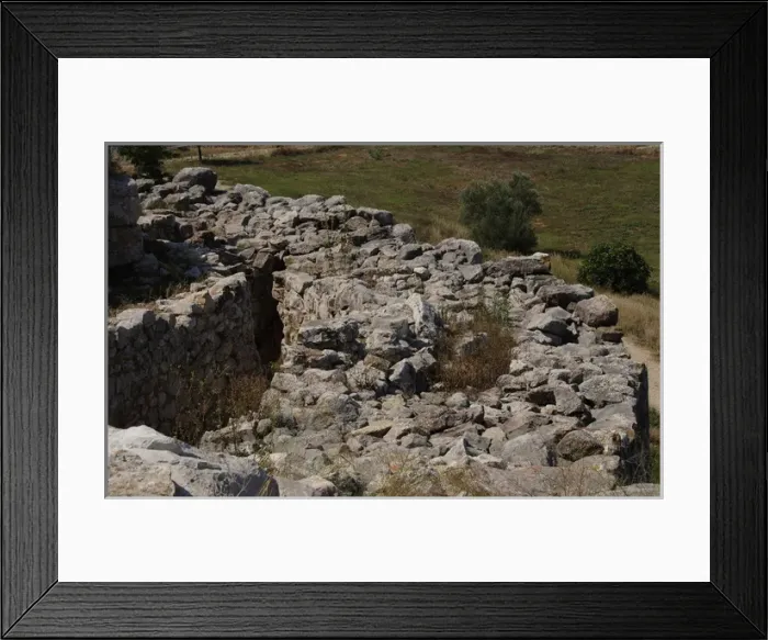 Framed Print : Greece. Tiryns. Cyclopean wall Framed Print : Greece. Tiryns. Cyclopean wall