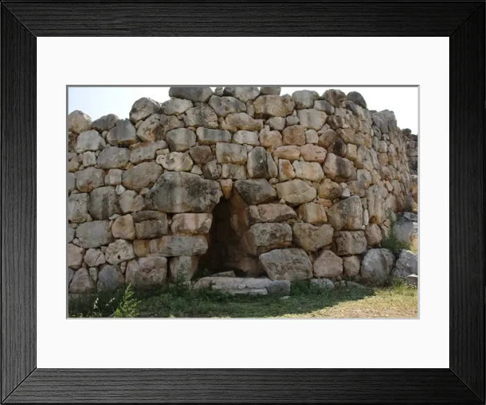 Framed Print : Greece. Tiryns. Cyclopean wall Framed Print : Greece. Tiryns. Cyclopean wall
