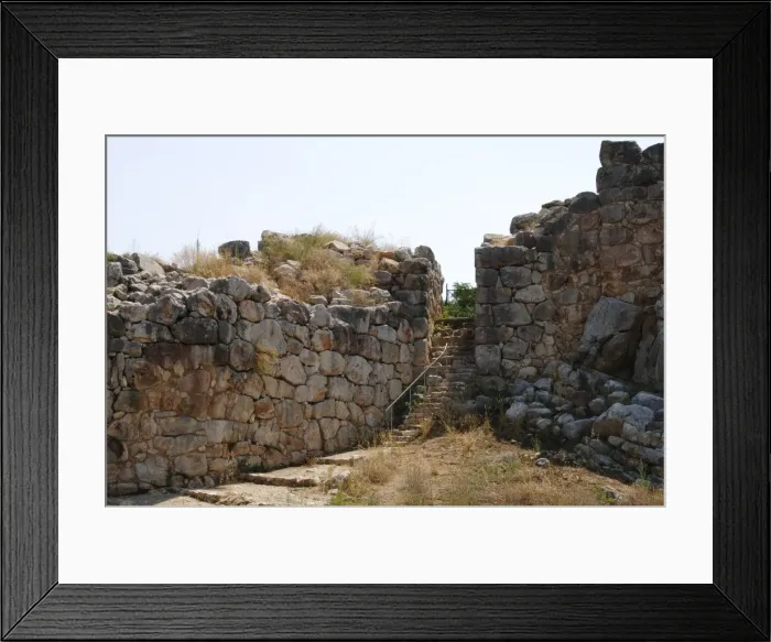 Framed Print : Greece. Tiryns. Cyclopean wall Framed Print : Greece. Tiryns. Cyclopean wall