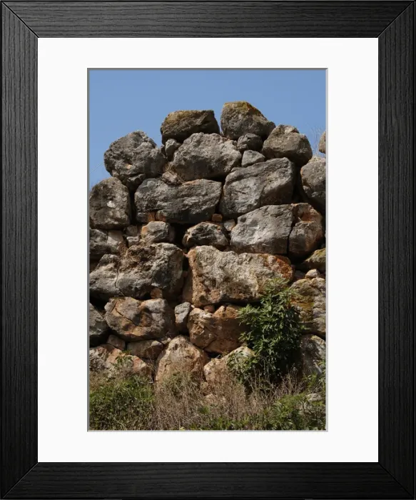 Framed Print : Greece. Tiryns. Cyclopean wall Framed Print : Greece. Tiryns. Cyclopean wall