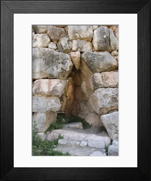 Framed Print : Greece. Tiryns. Cyclopean wall Framed Print : Greece. Tiryns. Cyclopean wall
