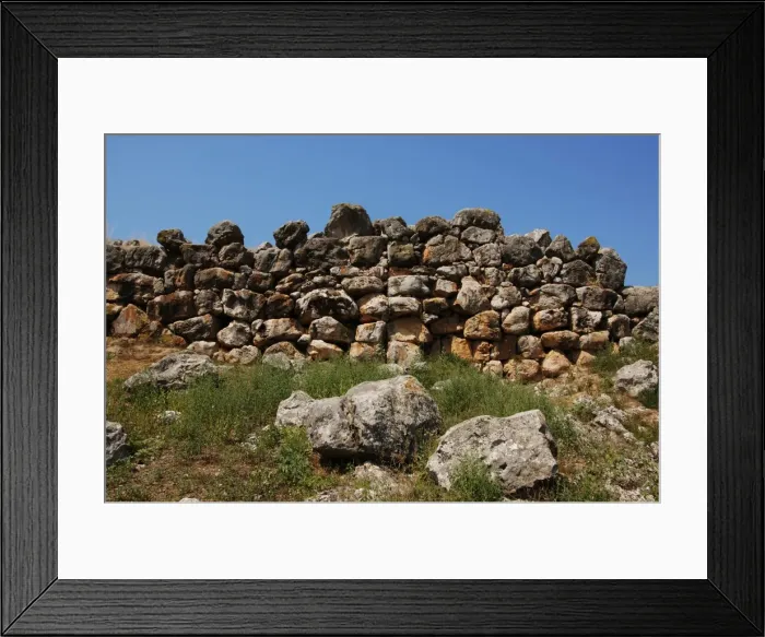 Framed Print : Greece. Tiryns. Cyclopean wall Framed Print : Greece. Tiryns. Cyclopean wall