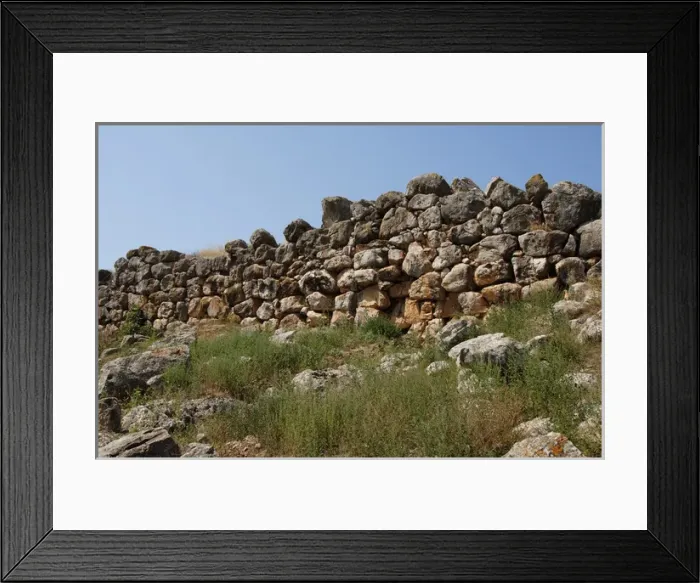 Framed Print : Greece. Tiryns. Cyclopean wall Framed Print : Greece. Tiryns. Cyclopean wall