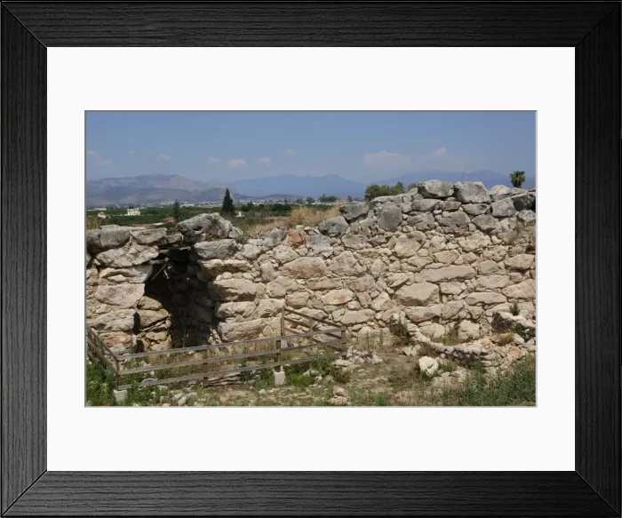 Framed Print : Greece. Tiryns. Cyclopean wall Framed Print : Greece. Tiryns. Cyclopean wall