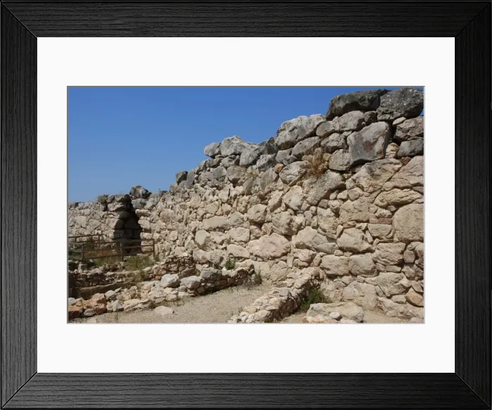 Framed Print : Greece. Tiryns. Cyclopean wall Framed Print : Greece. Tiryns. Cyclopean wall