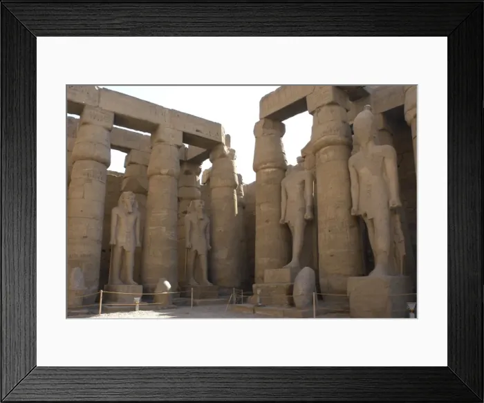 Framed Print : Egypt. Temple of Luxor. First courtyard Framed Print : Egypt. Temple of Luxor. First courtyard