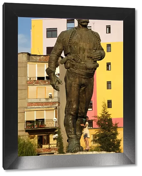 Isa Boletini (1864-1916) statue. Albania