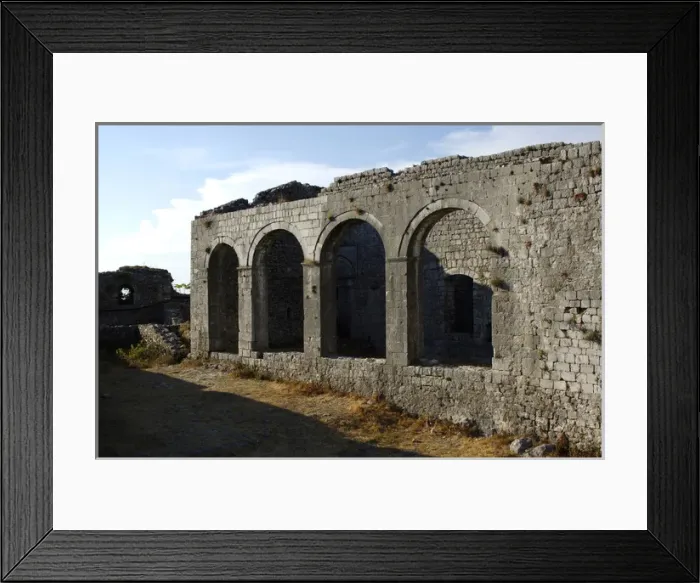 Framed Print : Albania. Shkodra. St. Stephen church ruins Framed Print : Albania. Shkodra. St. Stephen church ruins