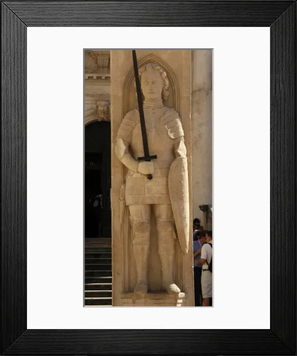 Framed Print : Croatia. Dubrovnik. Rolands Column Framed Print : Croatia. Dubrovnik. Rolands Column