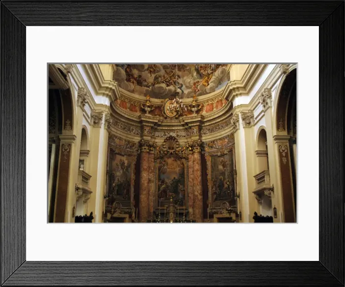 Framed Print : Croatia. Dubrovnik. Saint Ignatius of Loyola church. 17th-18 Framed Print : Croatia. Dubrovnik. Saint Ignatius of Loyola church. 17th-18