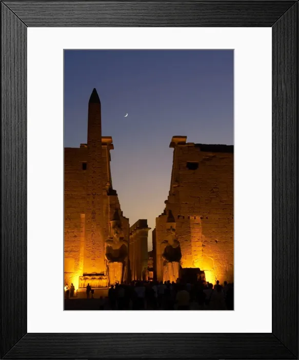 Framed Print : Egypt. Luxor Temple. First Pylon Framed Print : Egypt. Luxor Temple. First Pylon