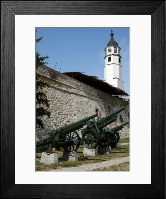 Framed Print : Cannons. Military Museum. Belgrade. Serbia