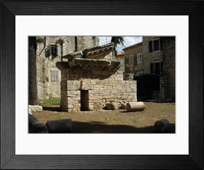 Framed Print : Croatia. Porec. Roman Temple Framed Print : Croatia. Porec. Roman Temple