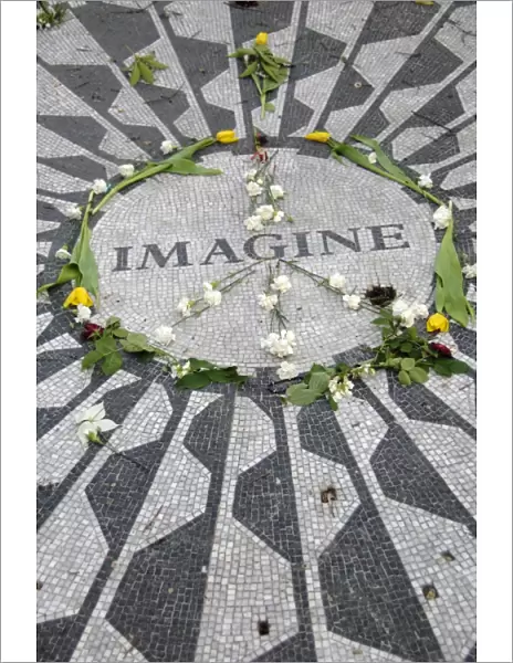 United States. New York. Central Park. Strawberry Fields. Me