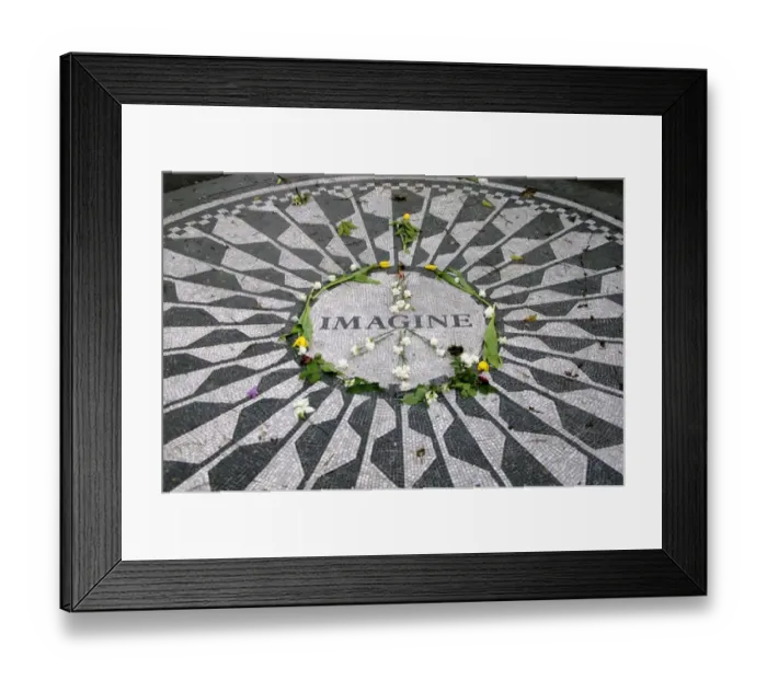 Framed Print : United States. New York. Central Park. Strawberry Fields. Me Framed Print : United States. New York. Central Park. Strawberry Fields. Me